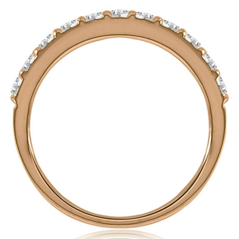 0.55 Cttw Women's 14k Rose Gold Diamond Wedding Ring