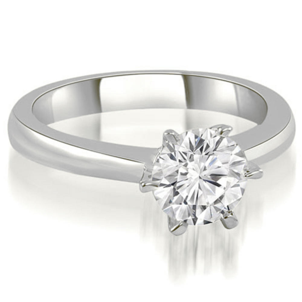 0.35 Ct Round Cut 14K White Gold Diamond Engagement Ring