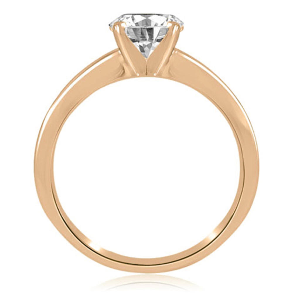 0.35 Cttw. Round Cut 14K Rose Gold Diamond Engagement Ring