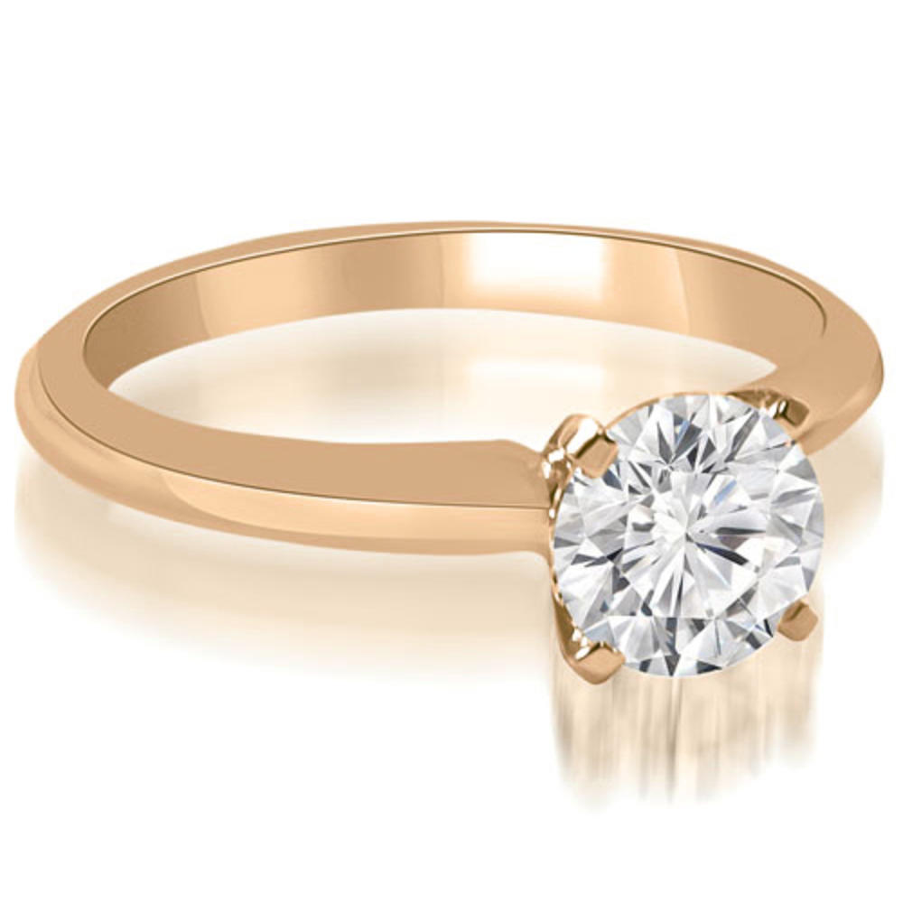 0.45 cttw 14k Rose Gold Round Cut Diamond Engagement Ring