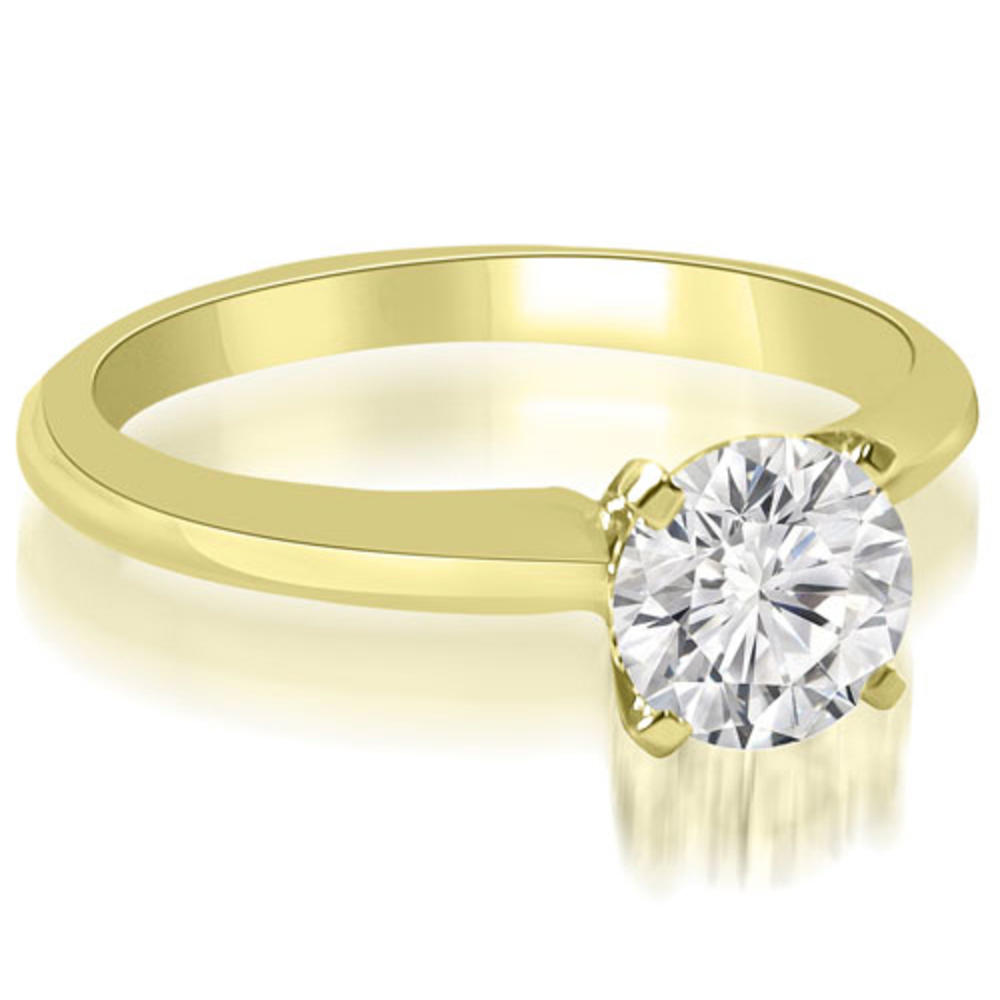 0.35 Cttw Round Cut 14k Yellow Gold Diamond Engagement Ring