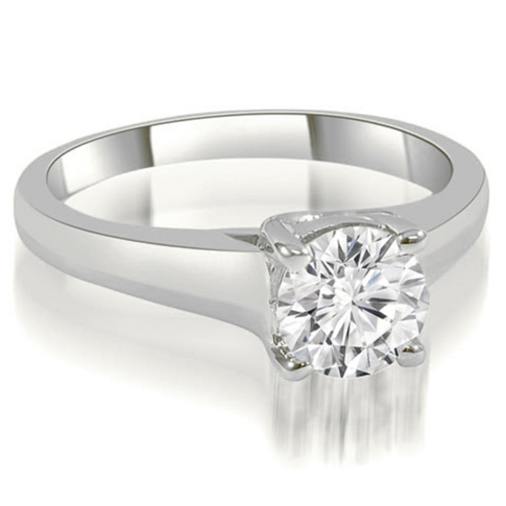 14K White Gold 0.35 cttw Trellis Round Cut Diamond Engagement Ring (I1, H-I)