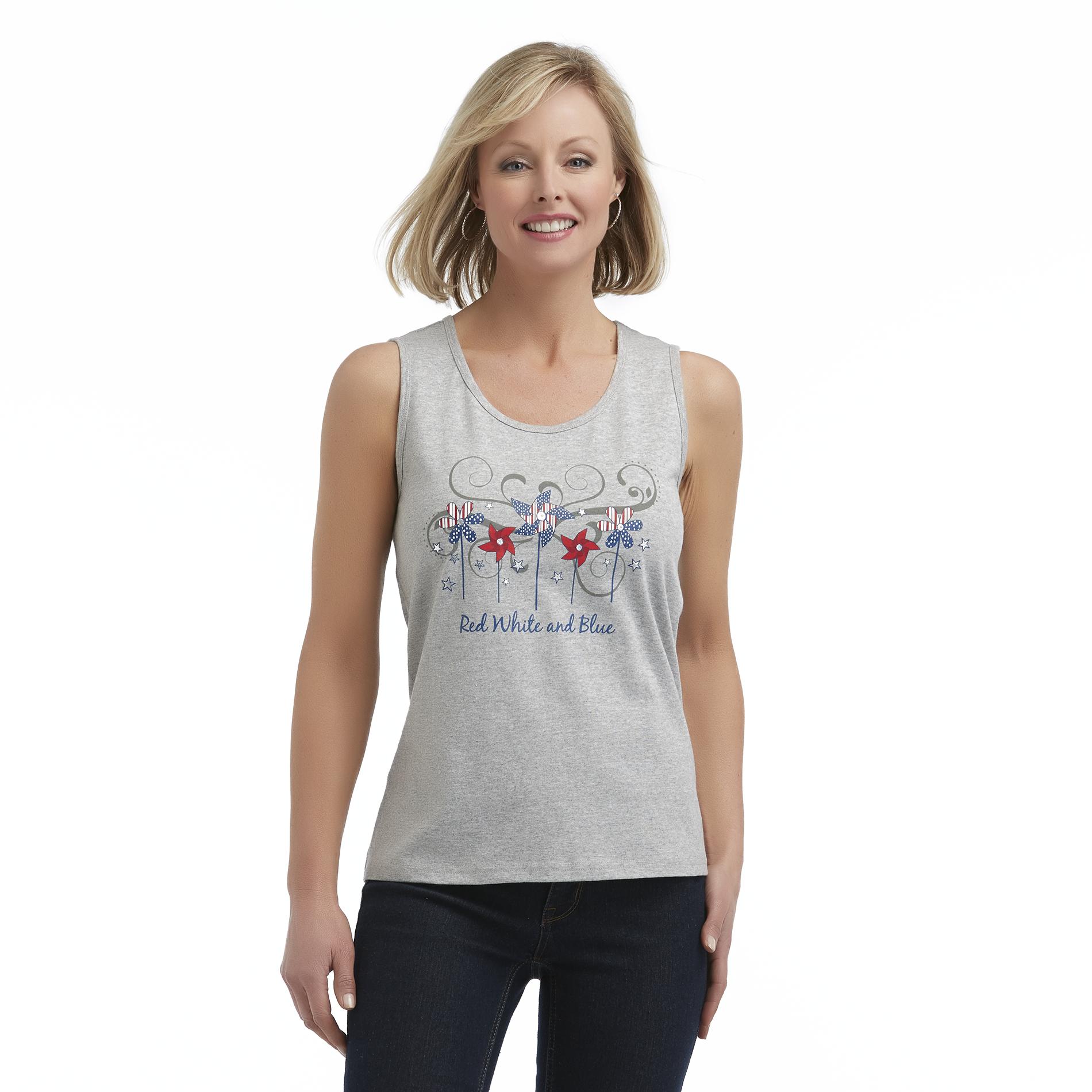 Holiday Editions Women's Graphic Tank Top Americana