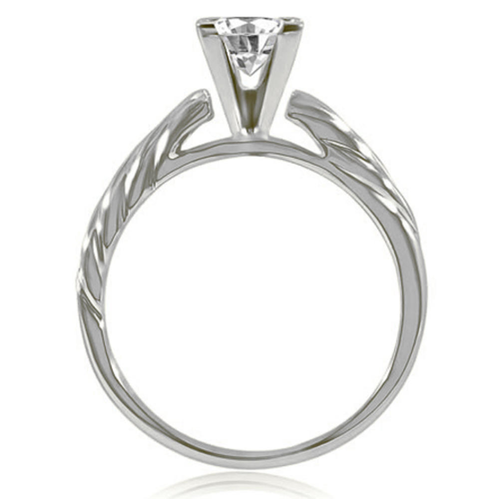 0.45 Carat Princess Cut 14k White Gold Diamond Engagement Ring