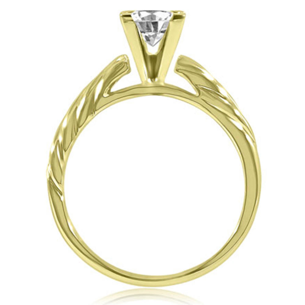 0.45 cttw Princess-Cut 14k Yellow Gold Diamond Engagement Ring