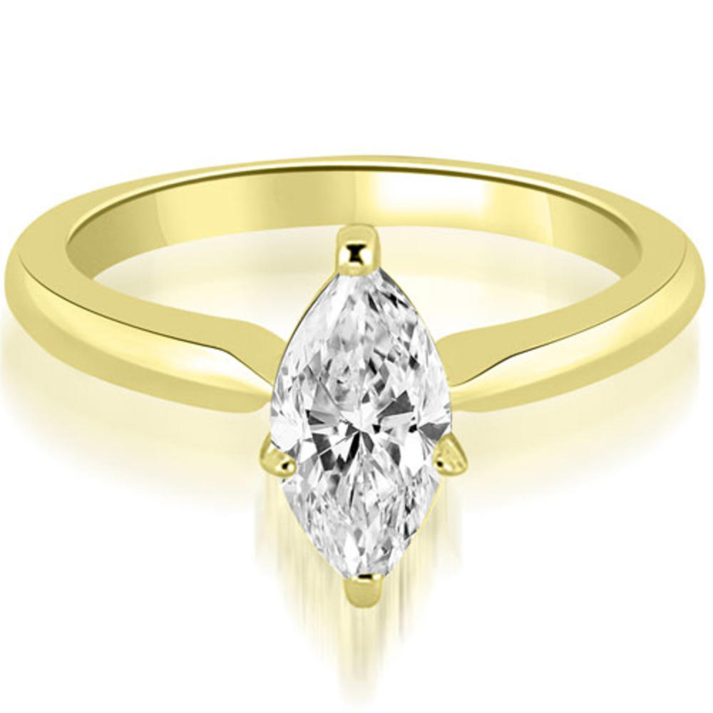 0.45 cttw Marquise Cut 14k Yellow Gold Diamond Engagement Ring