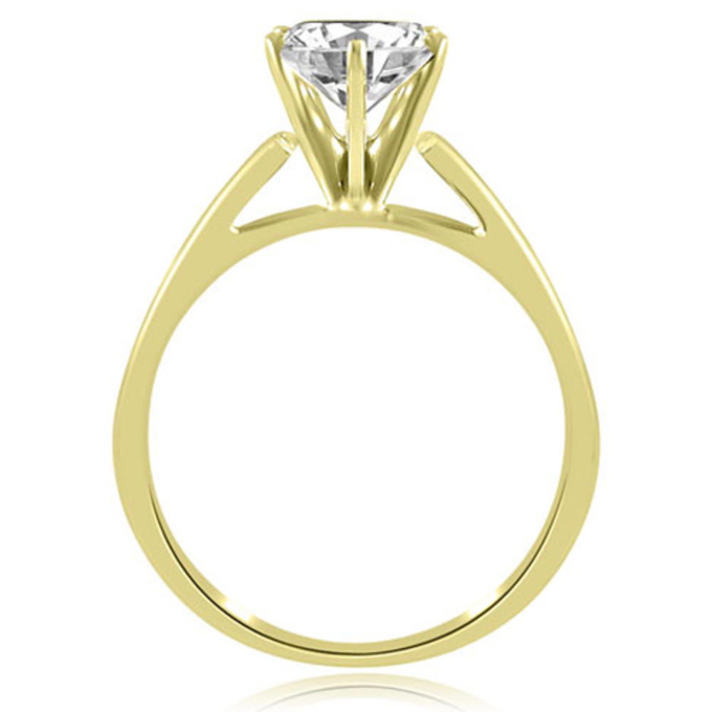 0.45 Cttw Round Cut 14K Yellow Gold Diamond Engagement Ring
