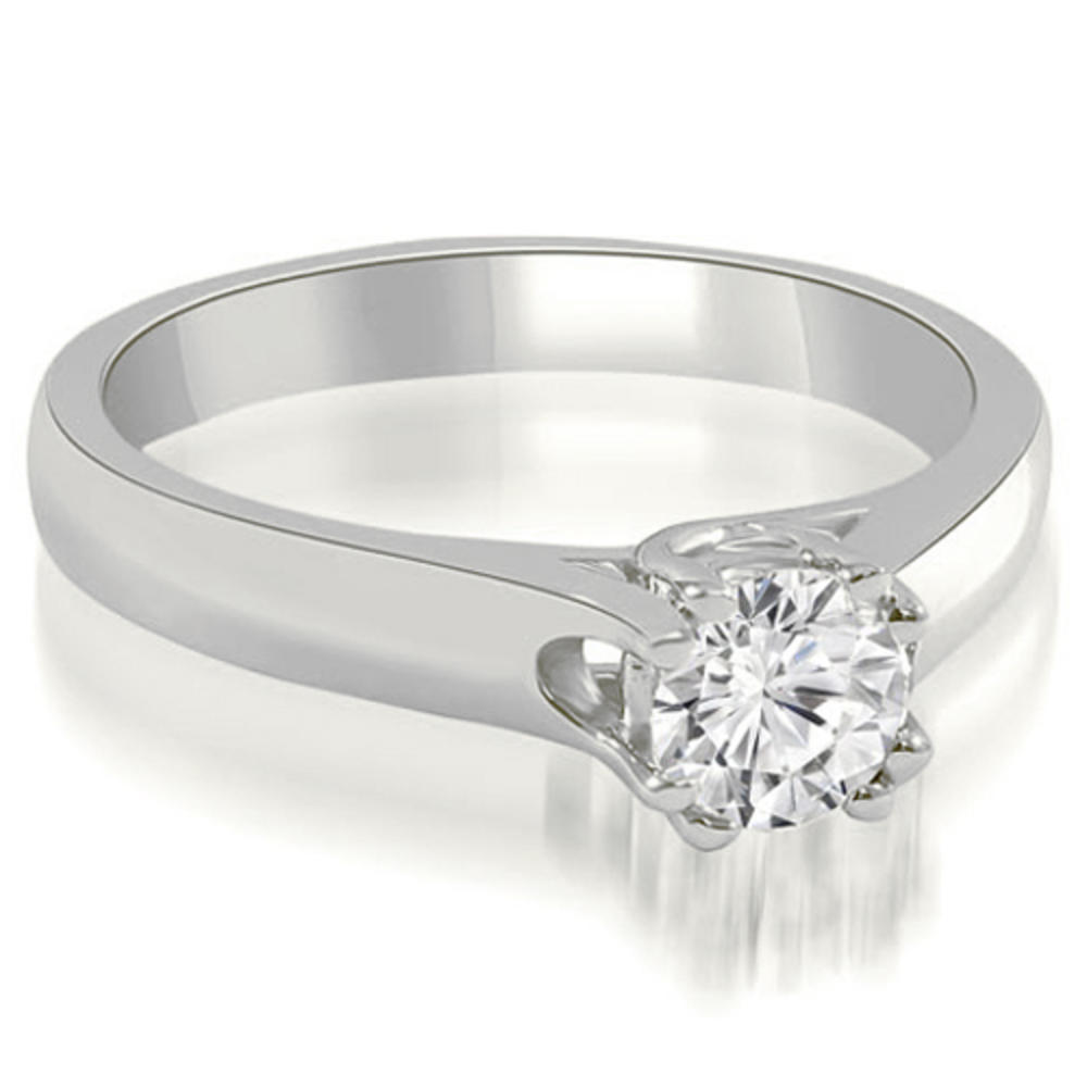 0.45 Cttw Round Cut 14k White Gold Diamond Engagement Ring