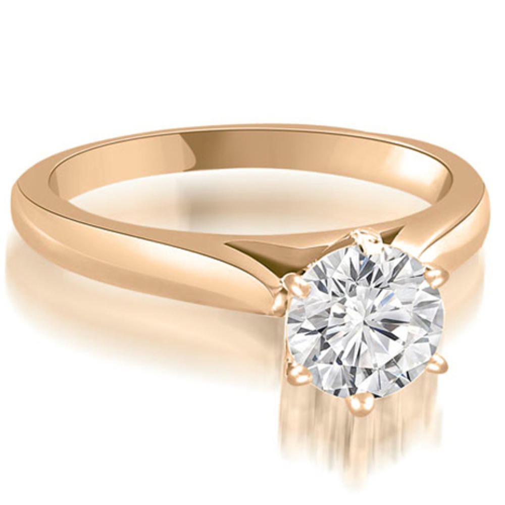 0.35 cttw Round-Cut 14k Rose Gold Diamond Engagement Ring