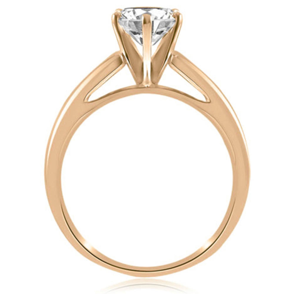 0.35 Cttw. Round Cut 14K Rose Gold Diamond Engagement Ring