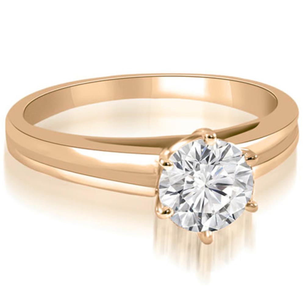 0.45 Cttw Round-Cut 14k Rose Gold Diamond Engagement Ring