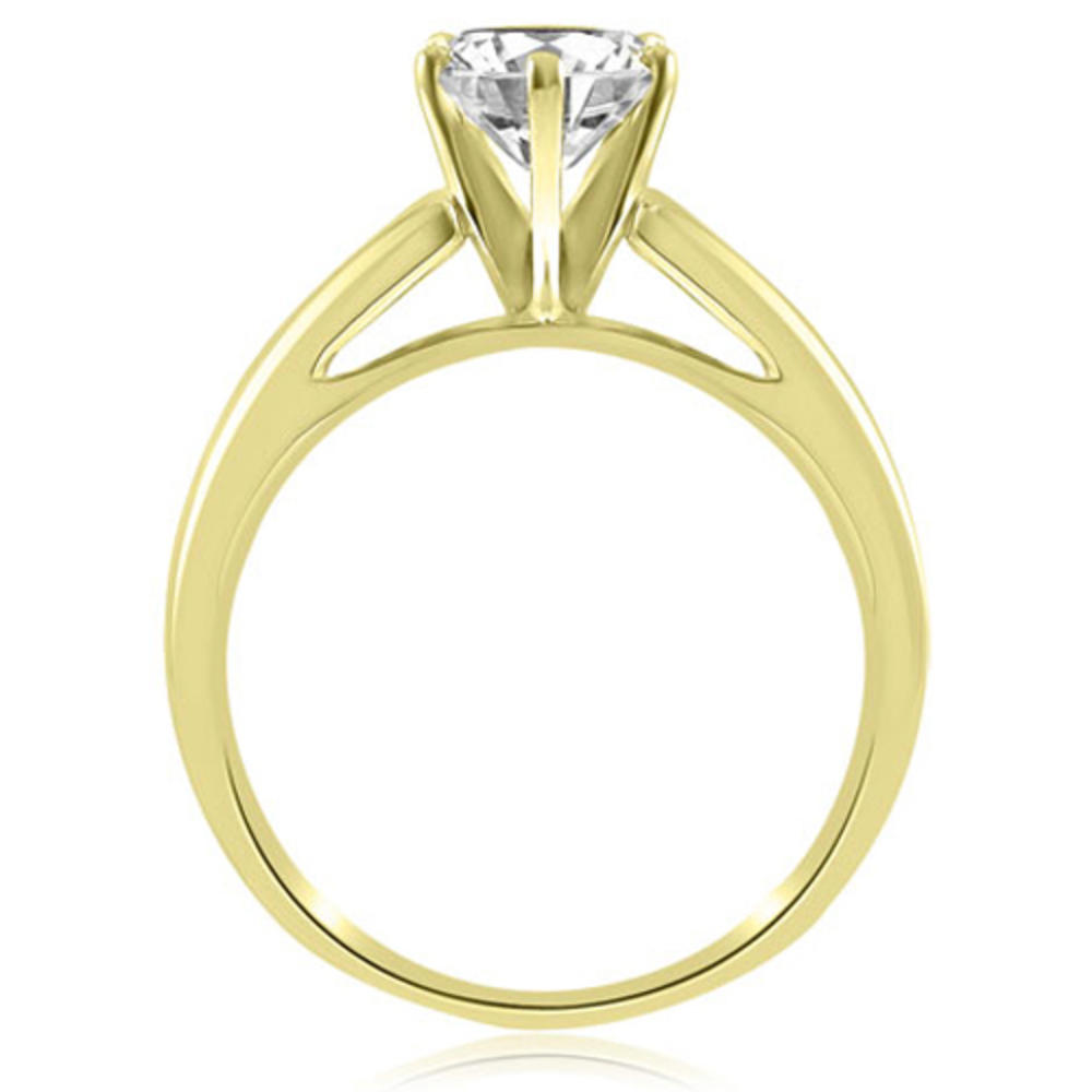 0.45 Carat Round Cut 14k Yellow Gold Diamond Engagement Ring