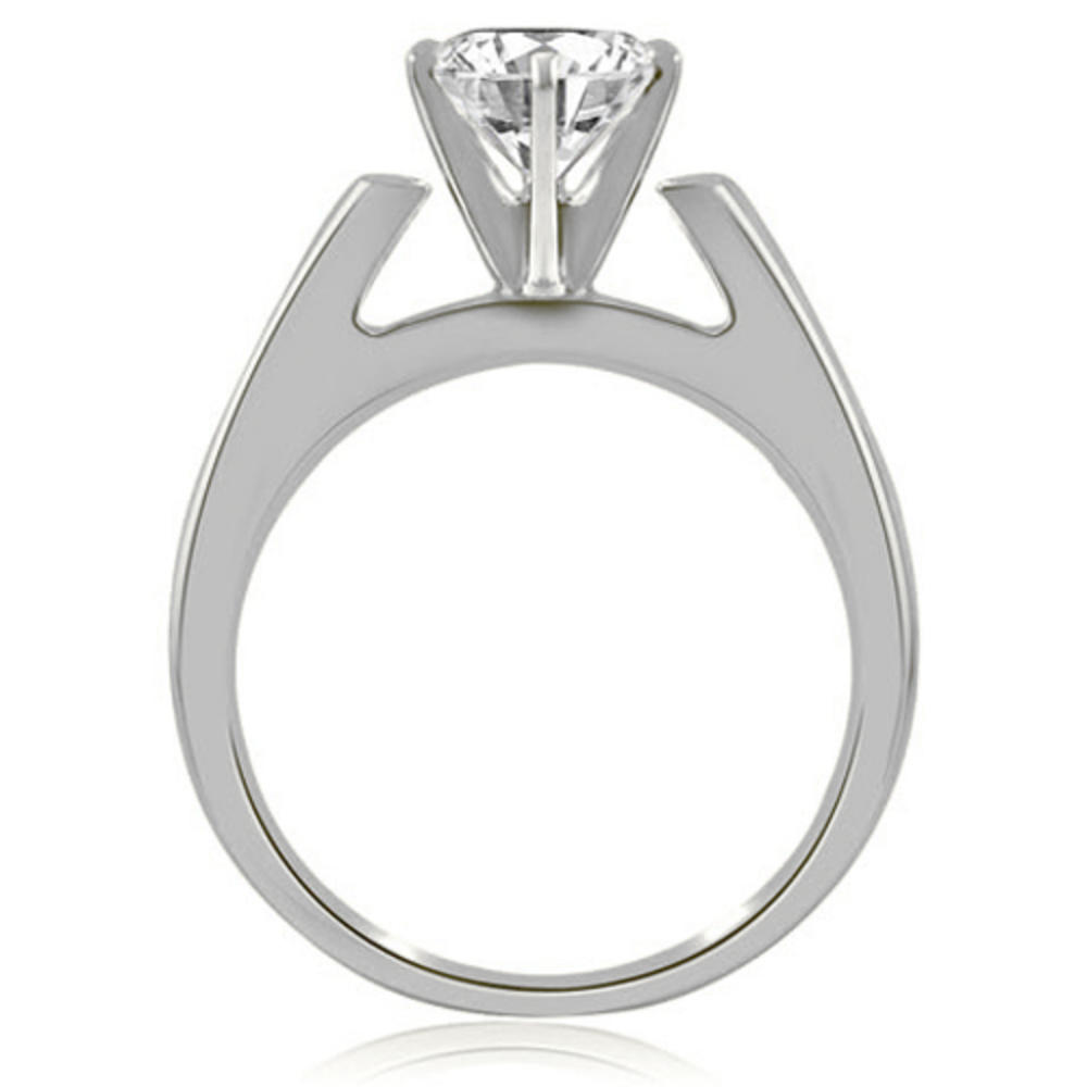 0.45 Cttw. Round Cut 14K White Gold Diamond Engagement Ring
