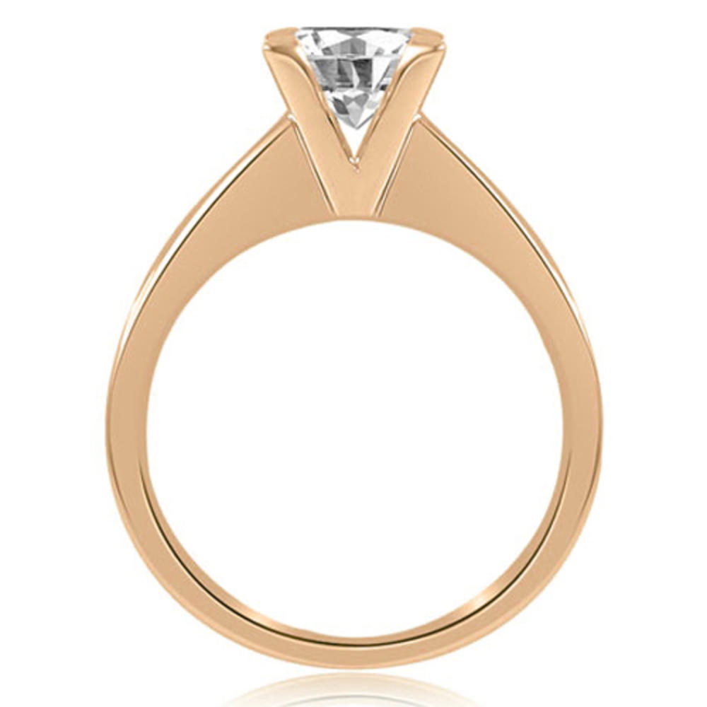 0.45 Cttw. Round Cut 14K Rose Gold Diamond Engagement Ring