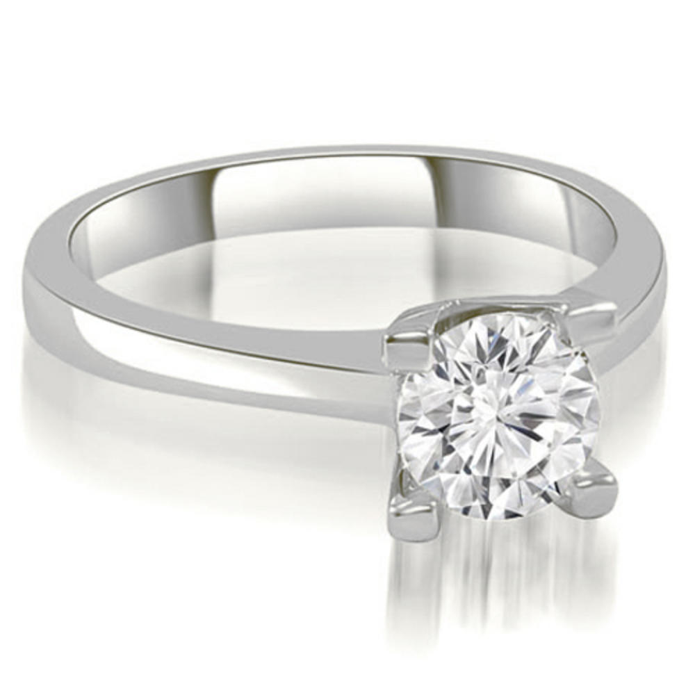 0.45 Cttw Round Cut 14K White Gold Diamond Solitaire Engagement Ring