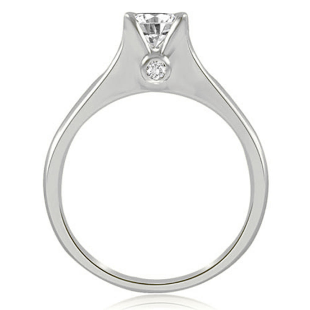 0.37 cttw Round-Cut 14k White Gold Diamond Engagement Ring