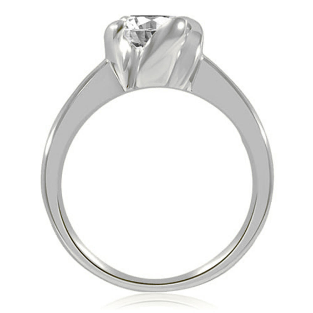 0.45 Carat Round Cut 14K White Gold Diamond Engagement Ring