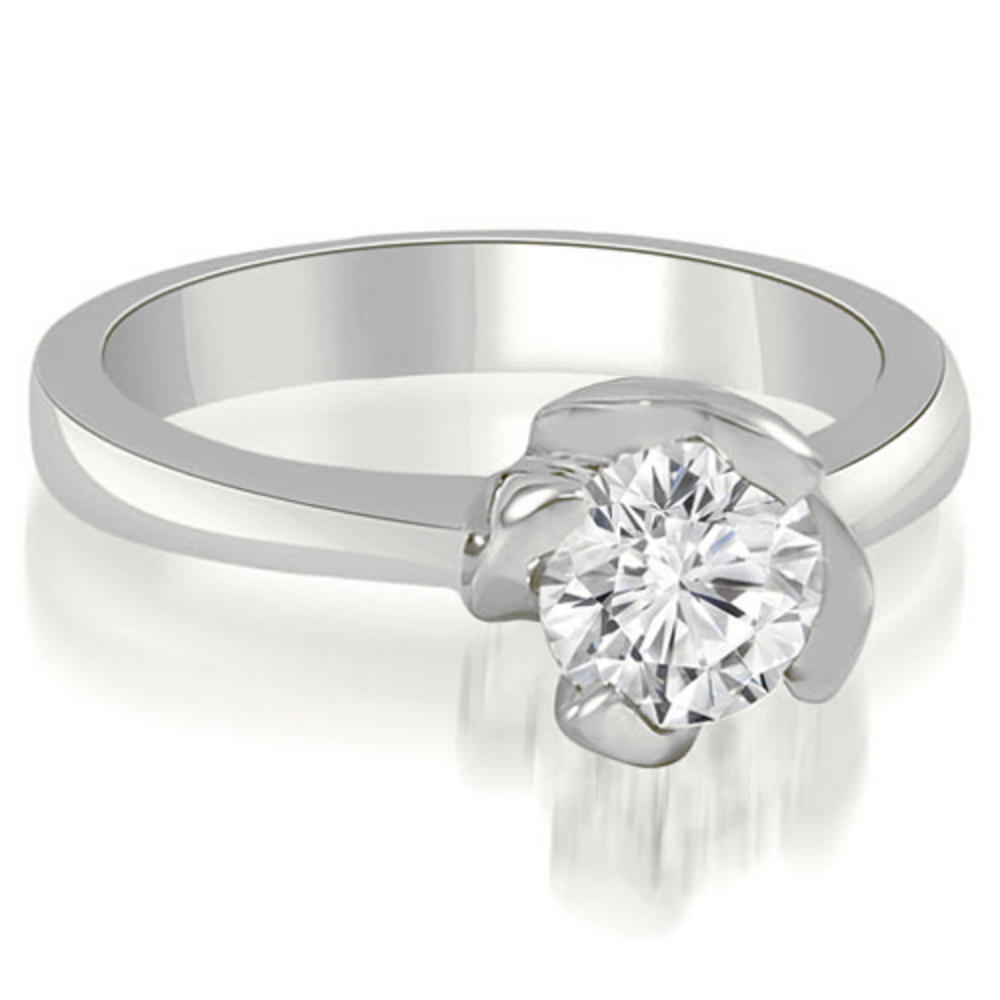 0.35 Cttw Solitaire Diamond 14K White Gold Engagement Ring