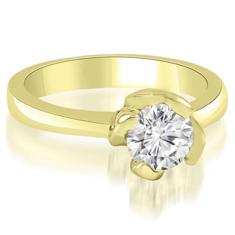 0.45 Carat Round-Cut 14K Yellow Gold Diamond Engagement Ring