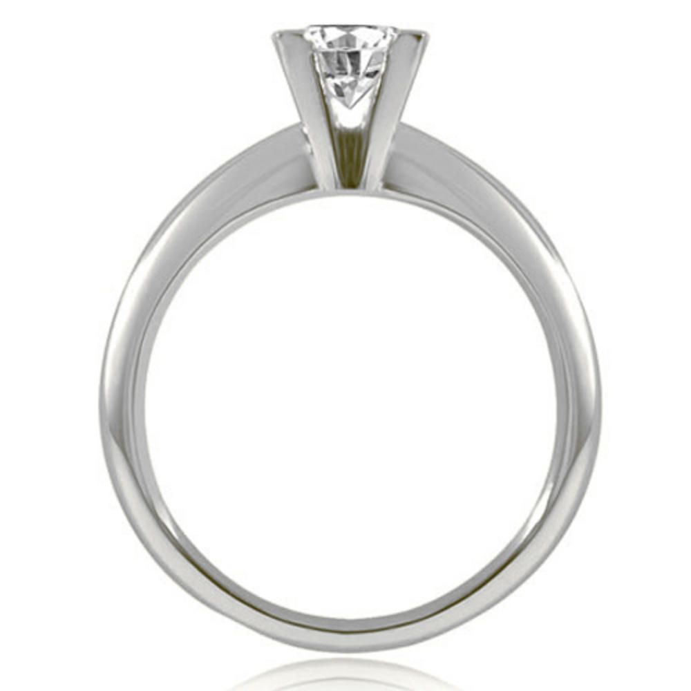 14K White Gold 0.35 cttw  V-Prong Princess Diamond Solitaire Engagement Ring (I1, H-I)