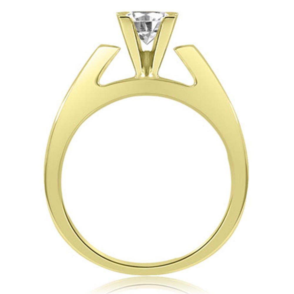 0.45 cttw Princess-Cut 14k Yellow Gold Engagement Ring