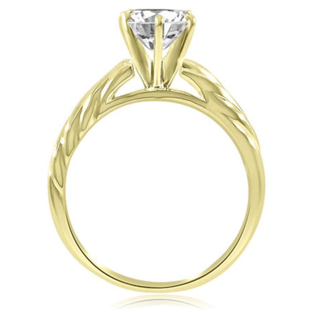 0.45 cttw Round-Cut 18k Yellow Gold Diamond Engagement Ring