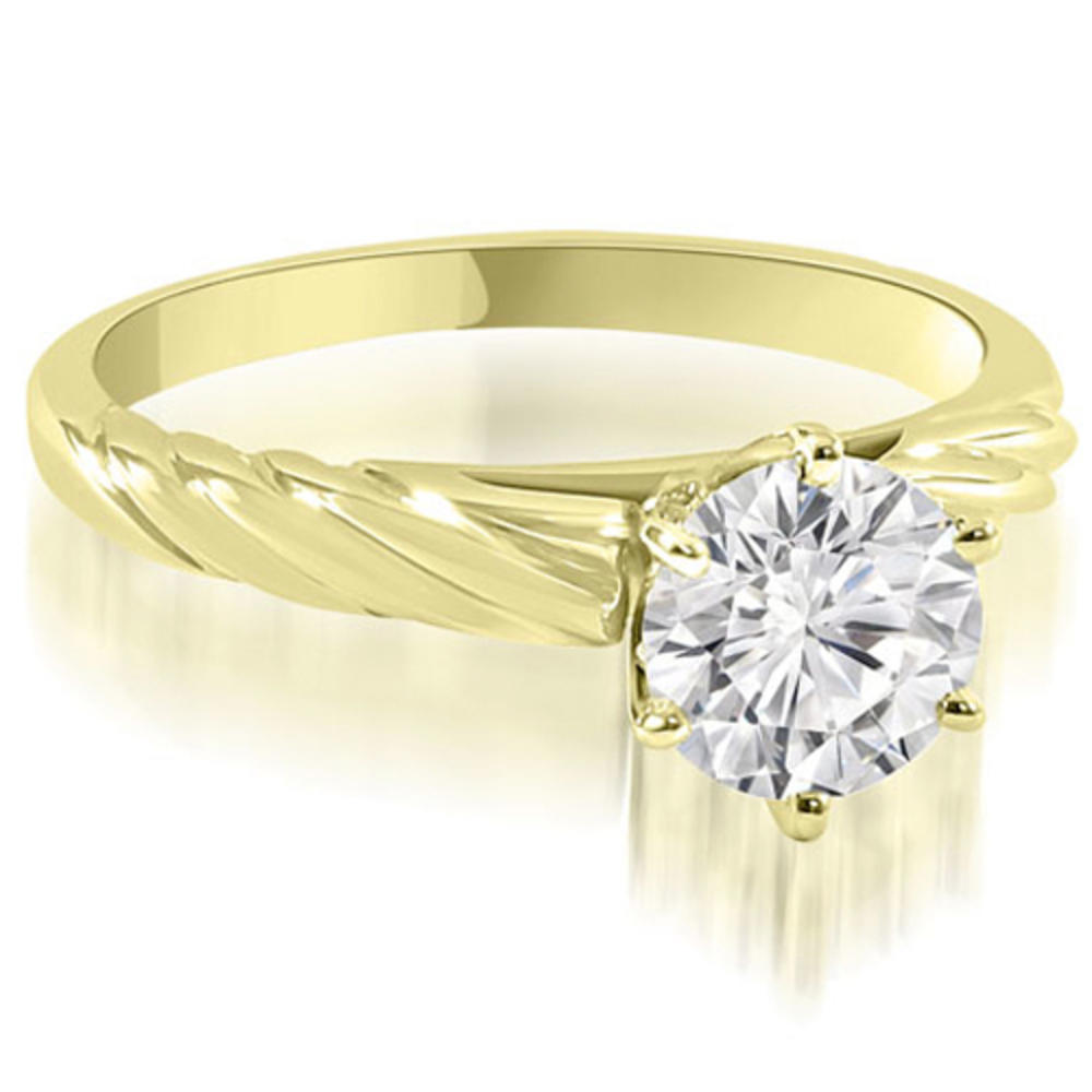 0.35 Cttw Round-Cut 18K Yellow Gold Engagement Ring