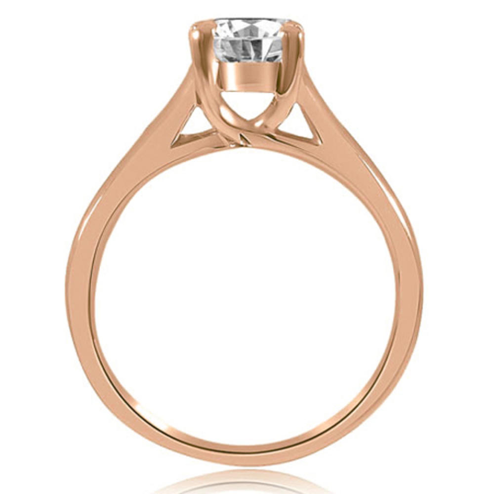 18K Rose Gold 0.45 cttw. Trellis Round Cut Diamond Engagement Ring (I1, H-I)