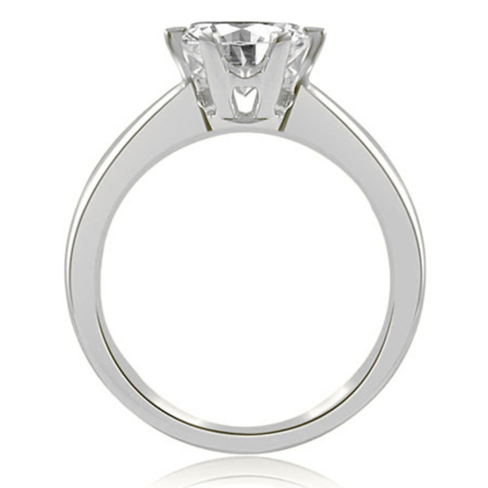 0.45 cttw Round-Cut 18k White Gold Diamond Engagement Ring