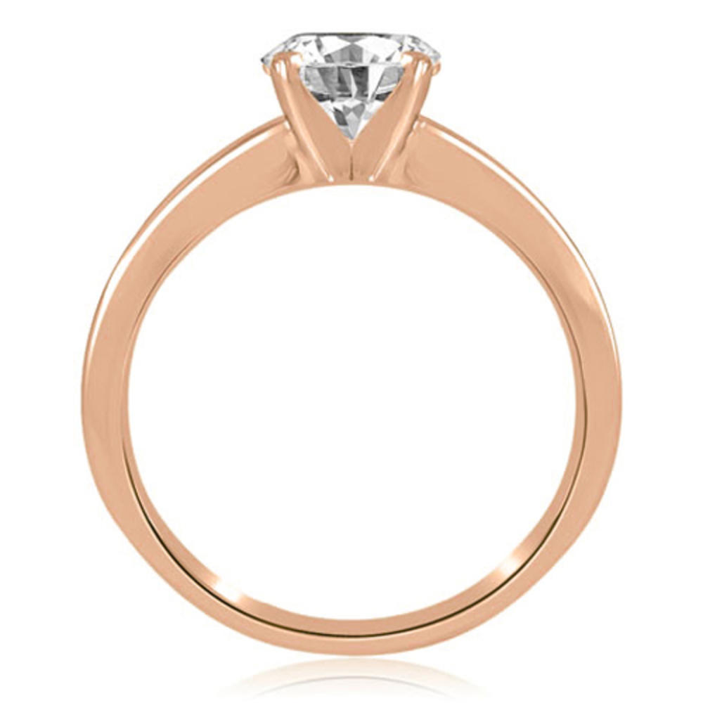 18K Rose Gold 0.35 cttw Classic Solitaire 4-Prong Diamond Engagement Ring (I1, H-I)