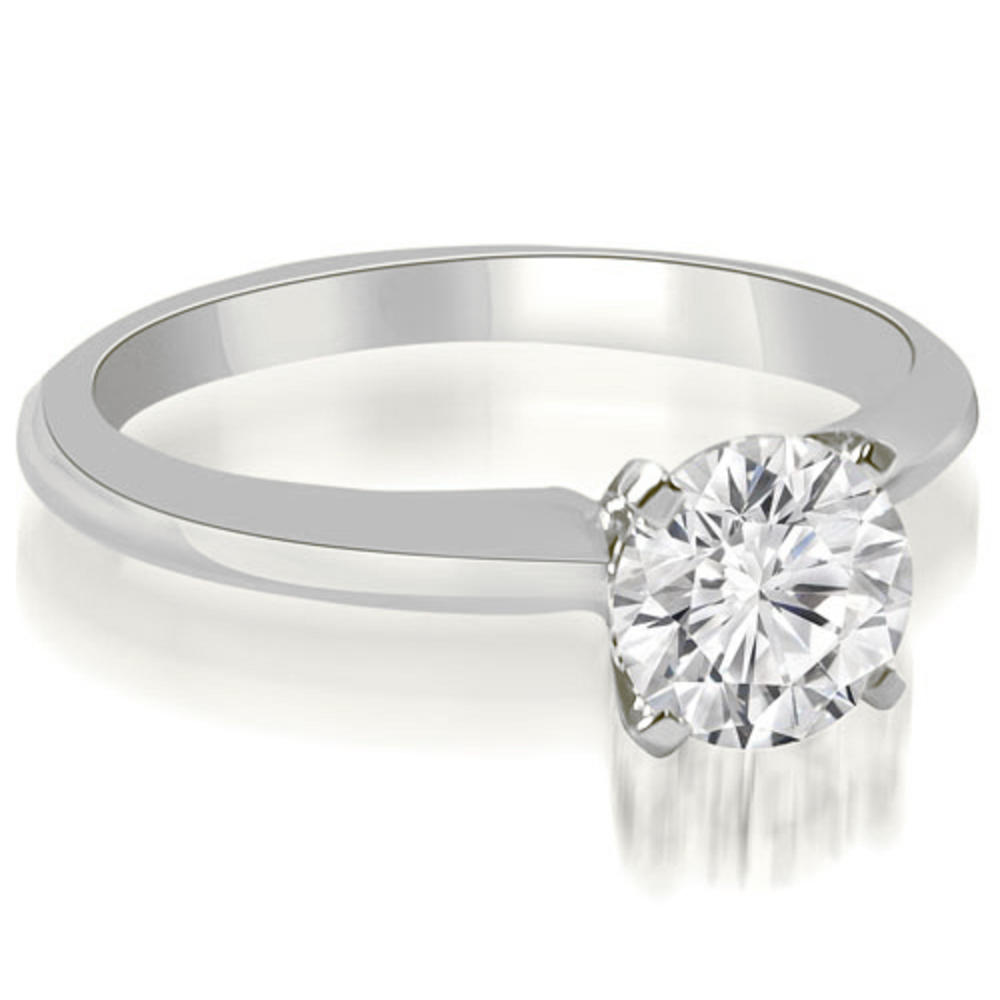 0.45 Cttw Round-Cut 18k White Gold Solitaire Engagement Ring