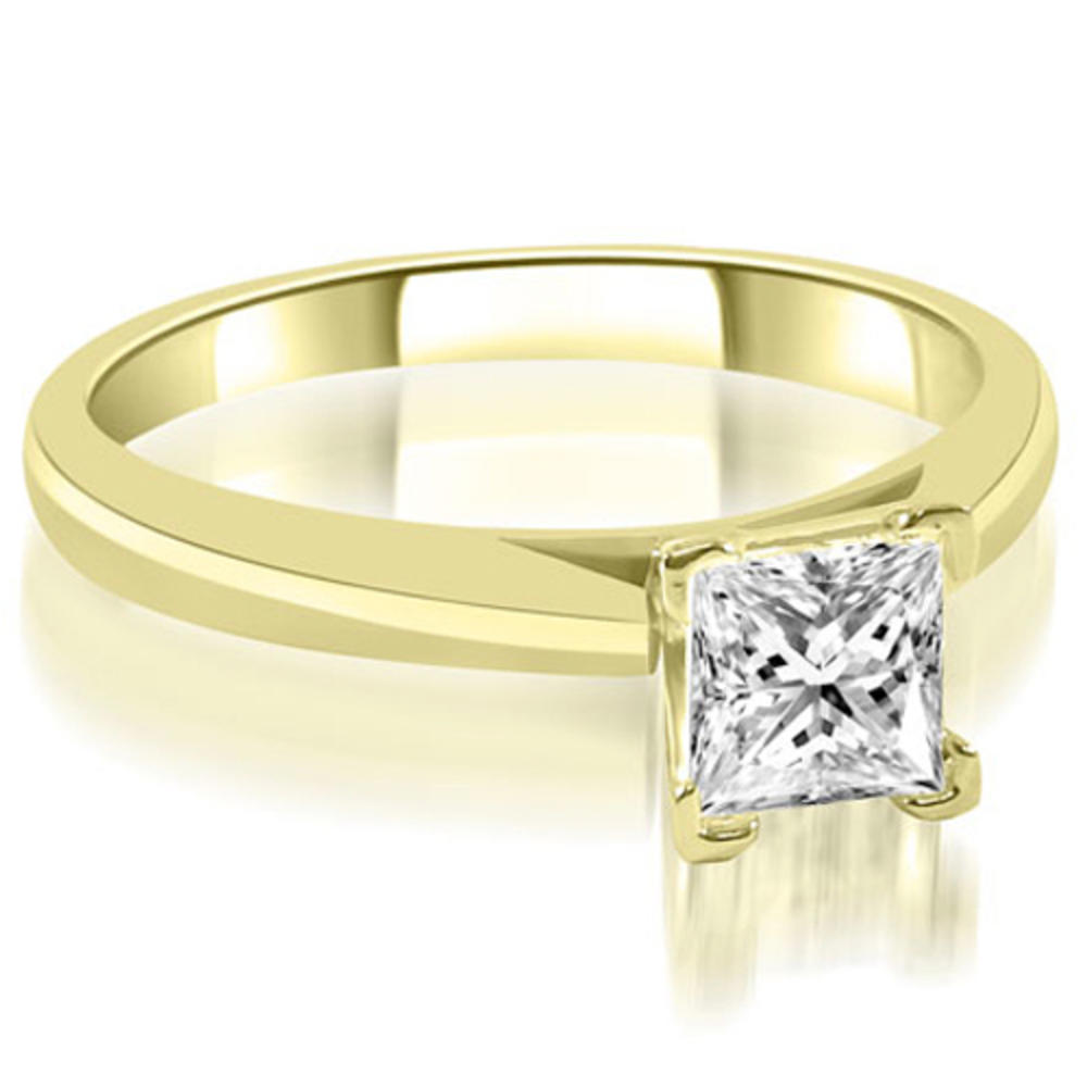 18K Yellow Gold 0.45 cttw. Cathedral V-Prong Solitaire Diamond Engagement Ring (I1, H-I)