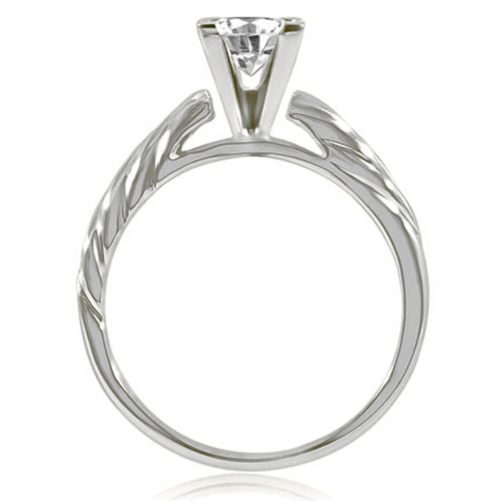 0.45 Cttw Princess Cut 18k White Gold Diamond Engagement Ring