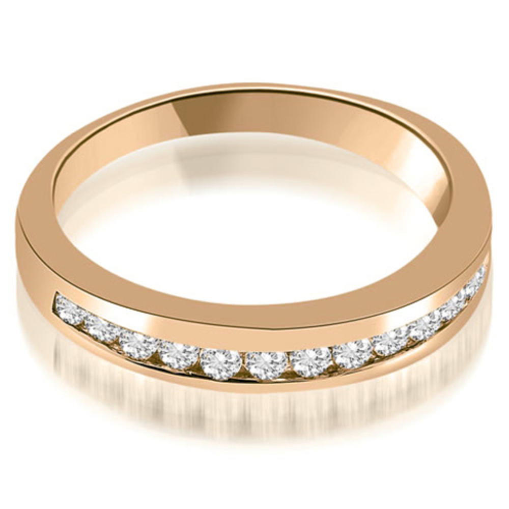 0.45 cttw Round Cut 14k Rose Gold Diamond Wedding Ring