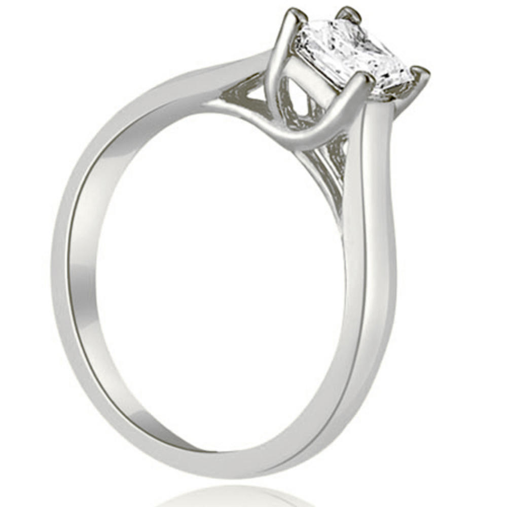 0.45 Cttw Princess White Gold Diamond Engagement Ring