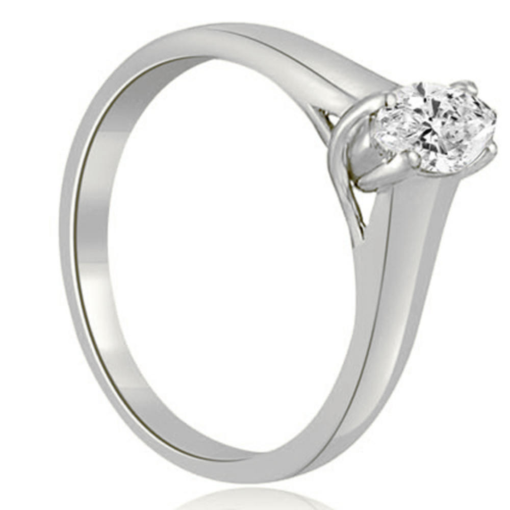 14K White Gold 0.35 cttw  Trellis Solitaire Marquise Diamond Engagement Ring (I1, H-I)