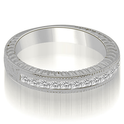 0.40 Cttw Princess-Cut 14K White Gold Diamond Wedding Ring