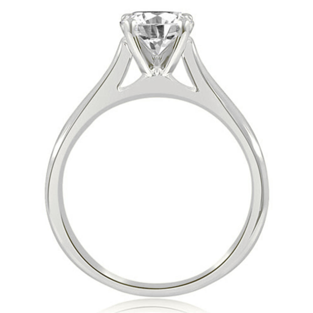 18K White Gold 0.35 cttw  Cathedral Solitaire Round Cut Diamond Engagement Ring (I1, H-I)