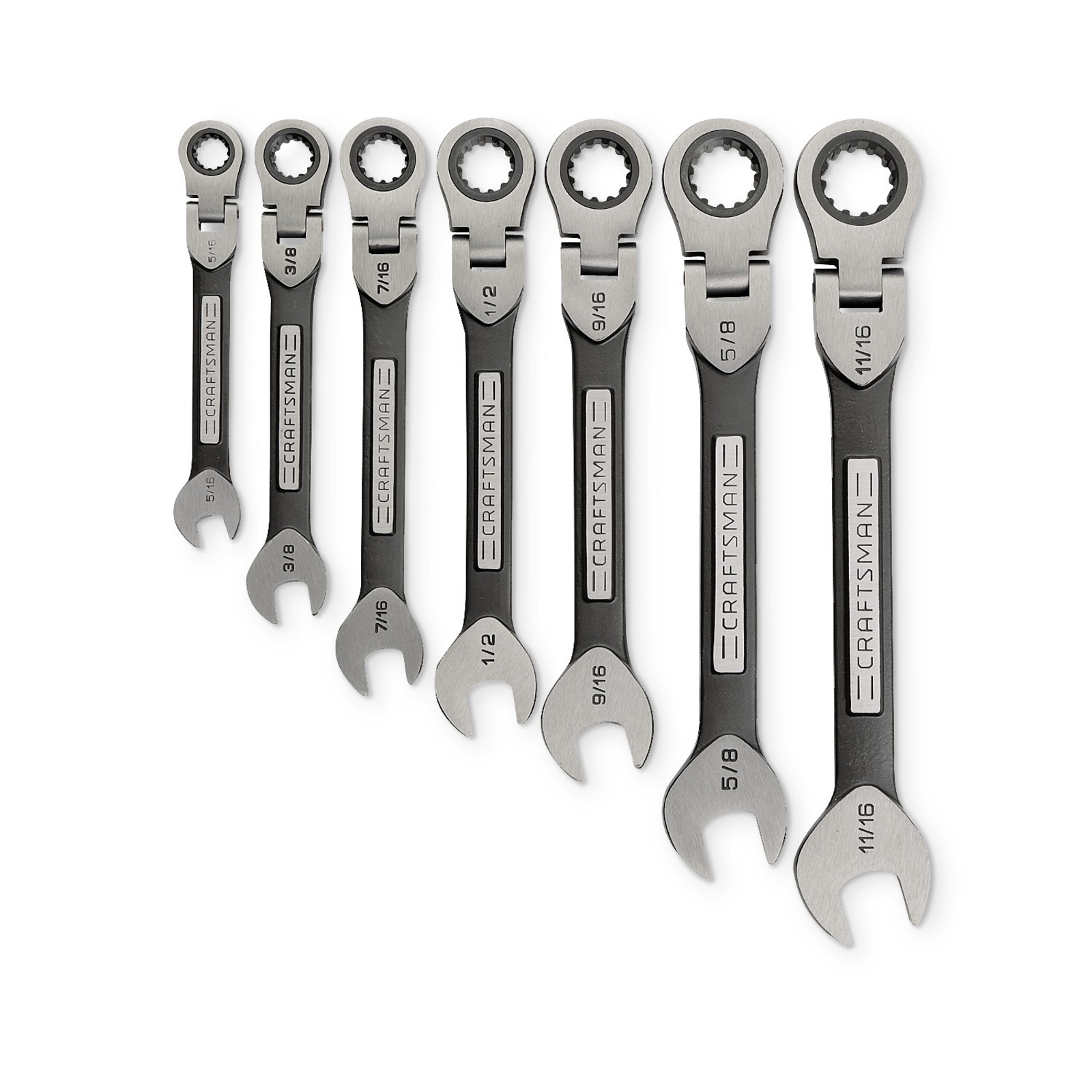 Craftsman 7PC Universal Flex Ratcheting Wrench Set, SAE Free Shipping