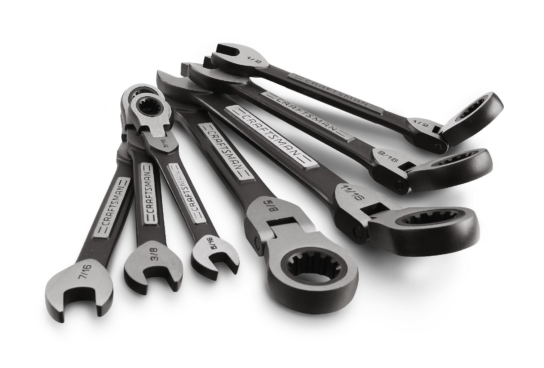 Craftsman 7PC Universal Flex Ratcheting Wrench Set, SAE Free Shipping