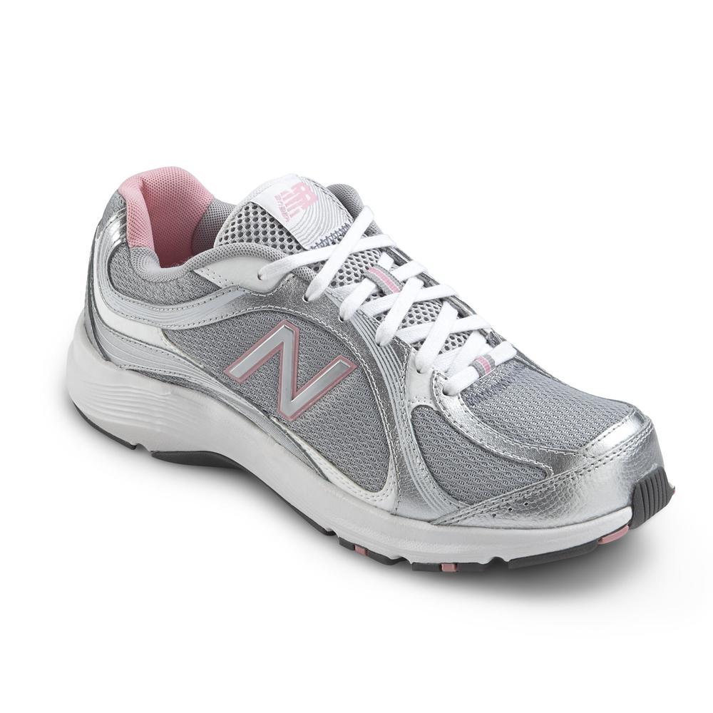 Women's 496v2 Grey/Pink Athletic Shoe - Wide Width