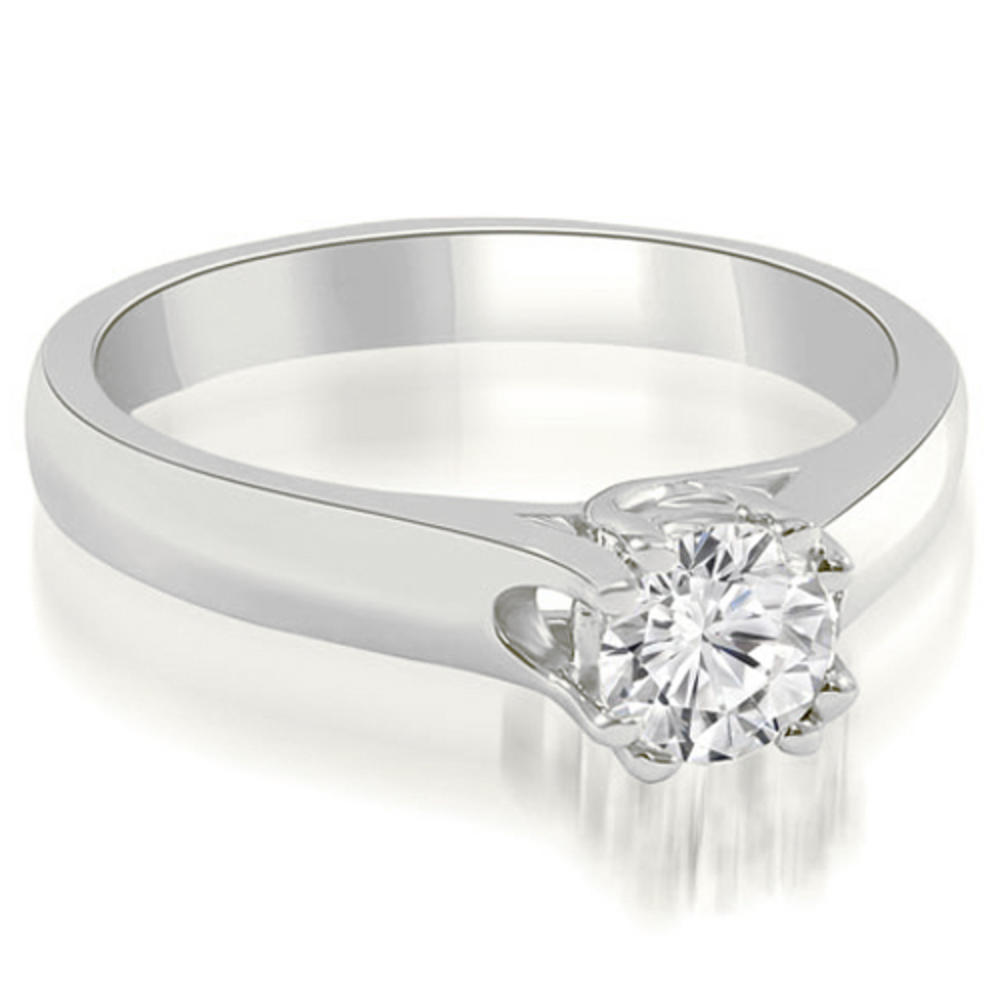 0.35 Carat Round Cut 18K White Gold Diamond Engagement Ring