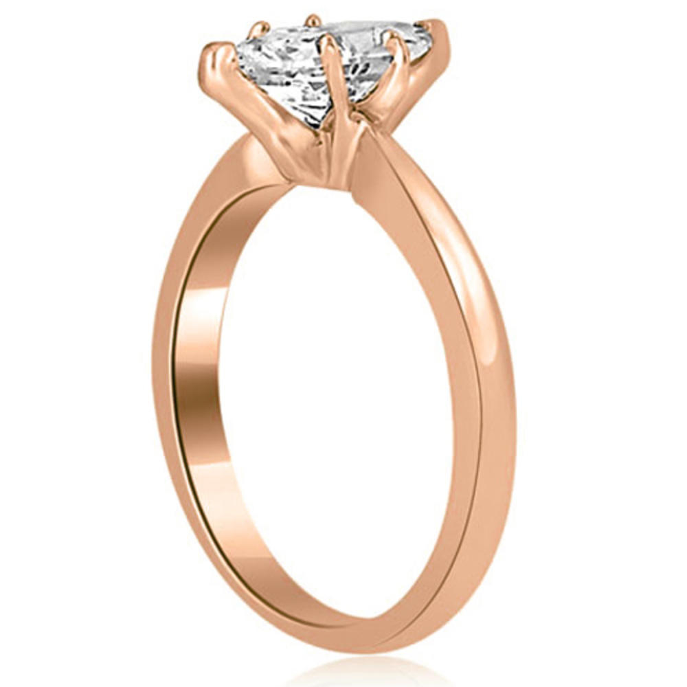 0.35 Carat Marquise Cut 18k Rose Gold Diamond Engagement Ring
