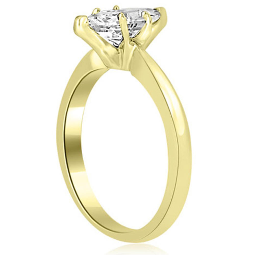 0.35 Ct Marquise Cut 18K Yellow Gold Diamond Engagement Ring