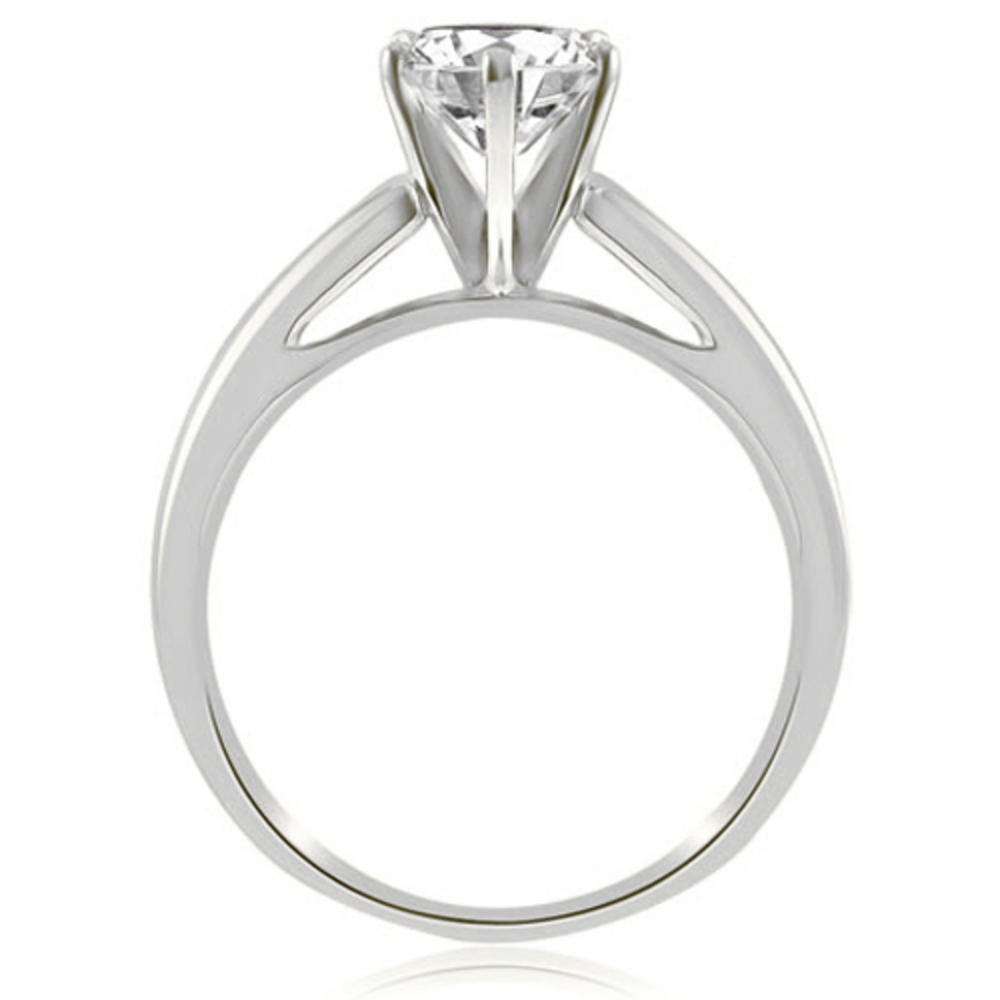 18K White Gold 0.35 cttw 6-Prong Solitaire Round Cut Diamond Engagement Ring (I1, H-I)
