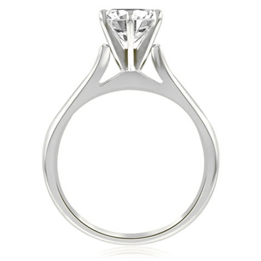 0.35 Cttw Round-Cut 18K White Gold Diamond Engagement Ring