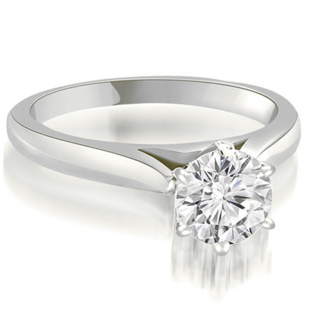 0.35 Cttw Round-Cut 18K White Gold Diamond Engagement Ring