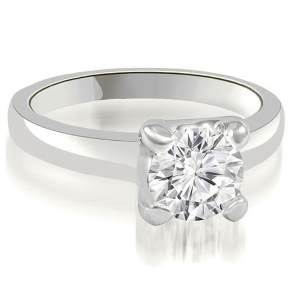 0.35 cttw Round-Cut 18k White Gold Diamond Engagement Ring