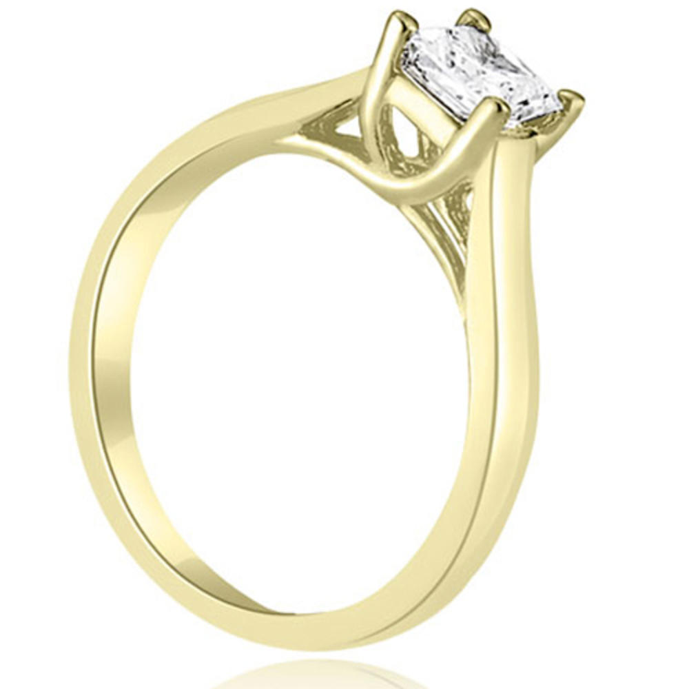 0.35 cttw Princess Cut 18K Yellow Gold Diamond Engagement Ring