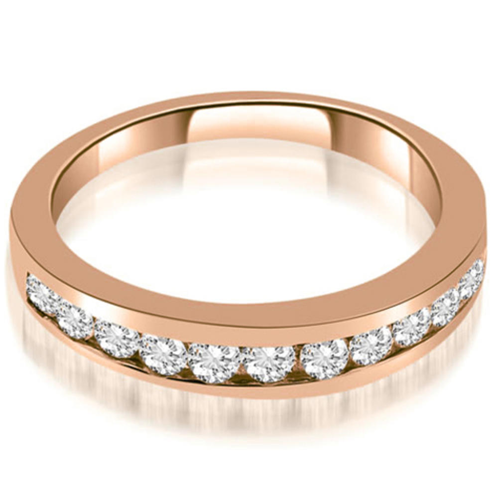 0.65 cttw Women's 18k Rose Gold Diamond Wedding Ring